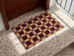 Beliani Doormat Villasis Beige/ Brown 60 X 90 Cm Coir - thumbnail 2