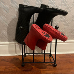 Dt Ironcraft Welly Boot Rack - 4 Pairs Wellington Boot Stand For Indoor & Outdoor - Shoe Holder & Organizer - thumbnail 5