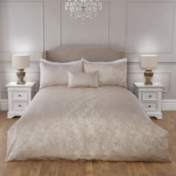 Julian Charles Home Melody Natural Luxury Jacquard Duvet Set - thumbnail 3