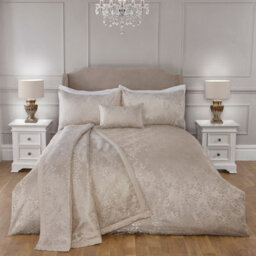 Julian Charles Home Melody Natural Luxury Jacquard Duvet Set