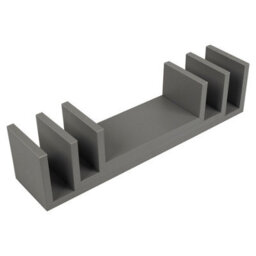 Urbn-Living Urbnliving Height 10Cm Set Of 3 Grey U-Shaped Floating Wooden Wall Mounting Shelves Display Unit For Books And Storage - thumbnail 6