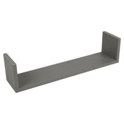 Urbn-Living Urbnliving Height 10Cm Set Of 3 Grey U-Shaped Floating Wooden Wall Mounting Shelves Display Unit For Books And Storage - thumbnail 7
