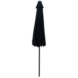 VRUC 2.7M Black Outdoor Parasol - Crank Up & Tilt Garden Parasol Umbrella And Base - thumbnail 3