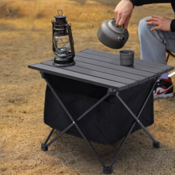 M-Black 56X41X41 Cm Portable Camping Table Folding Beach Table For Camping Hiking Outdoor Picnic Bbq - thumbnail 5