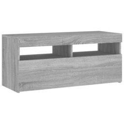 Vidaxl Tv Cabinet With Led Lights Grey Sonoma 90X35X40 Cm - thumbnail 7