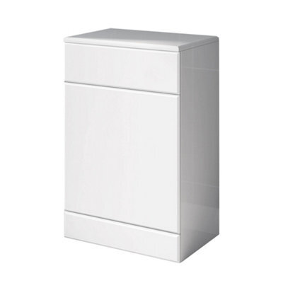 Nes Home Vincent Back To Wall White Gloss Toilet Cistern Unit W 500mm X D 330mm - image 1