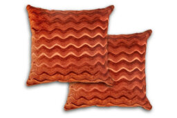 Waves Cushion Cover In Terracotta