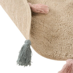 Beliani Kids Rug Kodinhi  Beige 120 Cm Cotton - thumbnail 6