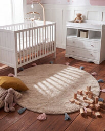 Beliani Kids Rug Kodinhi  Beige 120 Cm Cotton - thumbnail 2