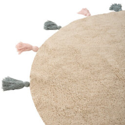 Beliani Kids Rug Kodinhi  Beige 120 Cm Cotton - thumbnail 4