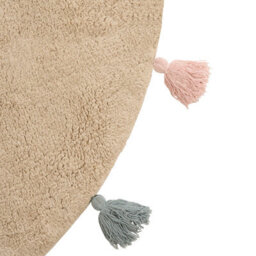 Beliani Kids Rug Kodinhi  Beige 120 Cm Cotton - thumbnail 5