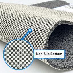 Nicoman Anti Slip Pvc Loofah Shower Mat  Anti Mould Washable Bath Mat - Rectangular 60X40 Cm - thumbnail 3