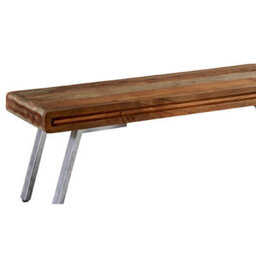 Wyld Haus Los Angeles Reclaimed Wood Dining Bench With Metal Legs - thumbnail 4