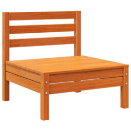 Berkfield Garden Sofa 3-Seater Wax Brown Solid Wood Pine - thumbnail 7