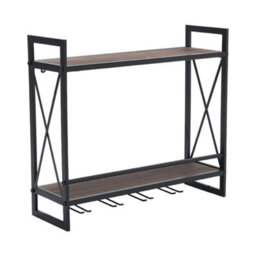 Living And Home Wine Rack 2 Tier Free Standing Wine Storage Holder For Cabinet Countertop - thumbnail 4