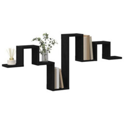 Walplus Wall Shelf Black Oak 104.5 X 10 X 43 Cm Engineered Wood - thumbnail 3