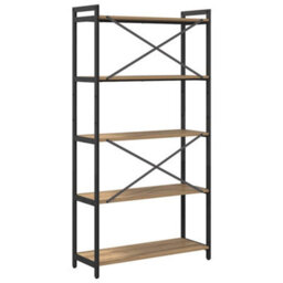 Berkfield Modern Bookcase Artisan Oak 80 X 30 X 153 Cm Engineered Wood - thumbnail 7
