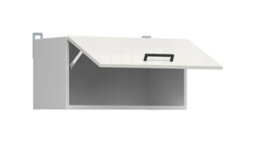 Impact Furniture Kitchen Wall Unit 600mm Extractor Housing Cabinet Half Height Door 60Cm Cupboard White Chalk Gloss Junona - thumbnail 3