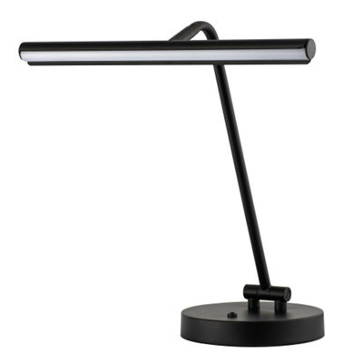Happy Homewares Black Led Picture Light Desk Lamp With Touch Dimmer - image 1