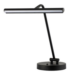 Happy Homewares Black Led Picture Light Desk Lamp With Touch Dimmer - thumbnail 1