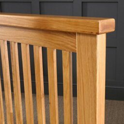 The Furniture Market Cheshire Solid Oak 6Ft Super King Size Bed Frame Low Footboard - thumbnail 4