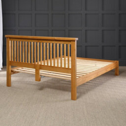 The Furniture Market Cheshire Solid Oak 6Ft Super King Size Bed Frame Low Footboard - thumbnail 7