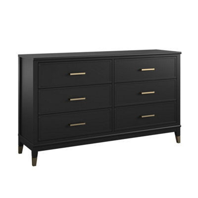 Dorel Westerleigh 6 Drawer Dresser Black - image 1