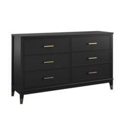 Dorel Westerleigh 6 Drawer Dresser Black - thumbnail 1