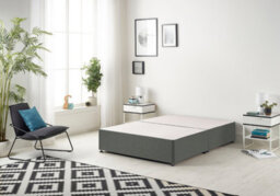 Somnior Beds Somnior Linen Grey Platform Divan Base - Super King - thumbnail 1