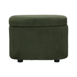Green Storage Bench Makeup Chair Footstool Ottoman Dressing Chair Storage Box Bedroom - thumbnail 1