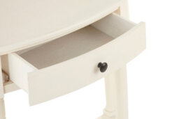 Orsina Sleek One Drawer Antique White Console Table, Sturdy  Hallway Table, Decorative Surface Modern Console Table - thumbnail 2