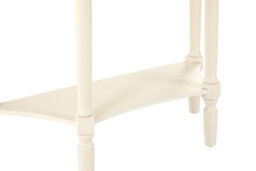 Orsina Sleek One Drawer Antique White Console Table, Sturdy  Hallway Table, Decorative Surface Modern Console Table - thumbnail 3