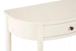Orsina Sleek One Drawer Antique White Console Table, Sturdy  Hallway Table, Decorative Surface Modern Console Table - thumbnail 5