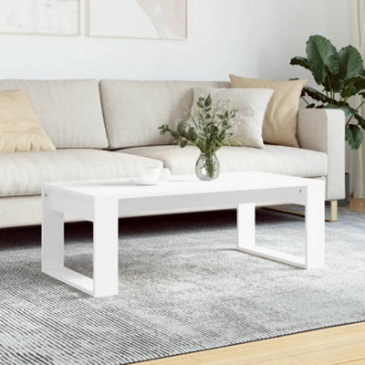 Vidaxl Coffee Table White 102X50X35 Cm Engineered Wood - image 1