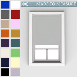 Caecus Blinds Made To Measure Blackout Roller Blind Light Grey 210Cm