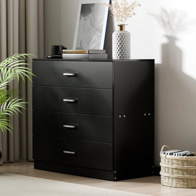 Black High Gloss Chest Of Drawers - image 1