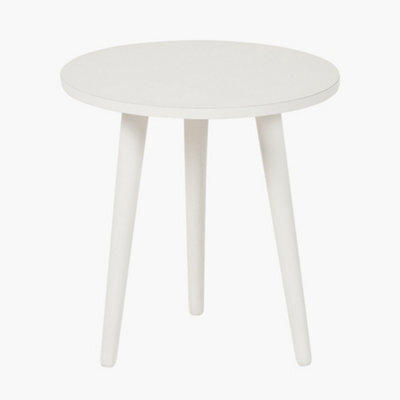 Pacific Lifestyle Low Tripod Taupe Wood Side Table For Small Corners - image 1