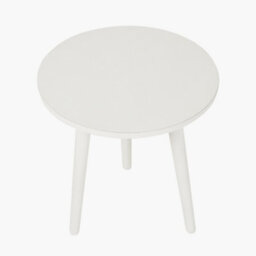Pacific Lifestyle Low Tripod Taupe Wood Side Table For Small Corners - thumbnail 2