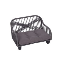 Teamson Pets Lachesis Indoor Outdoor Woven Rope Cat Or Small Dog Sofa Bed Lounger Water Resistant With Removable Washable Cushion - thumbnail 5