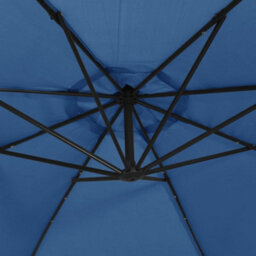 Walplus Cantilever Garden Parasol With Led Lights And Steel Pole 300 Cm Azure - thumbnail 9