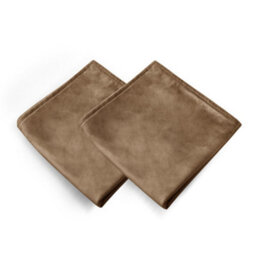 Deconovo Pack Of 2 Cushion Covers 65Cm X 65Cm 26X26 Inches Flanges Throw Pillowcases For Boys With Invisible Zipper Brown 2 Pieces - thumbnail 3