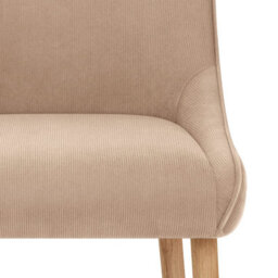 Atlantic Isabella Oak Dining Chair Beige Fabric - thumbnail 5
