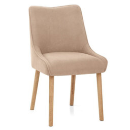 Atlantic Isabella Oak Dining Chair Beige Fabric - thumbnail 2