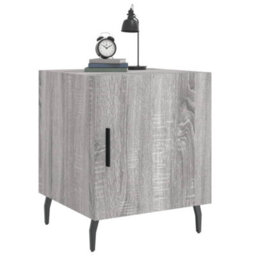 Berkfield Bedside Cabinets 2 Pcs Grey Sonoma 40X40X50 Cm Engineered Wood - thumbnail 4