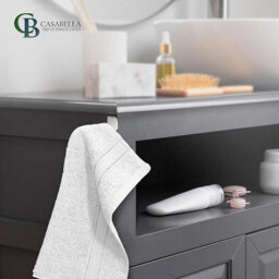 Casabella 12 Pack Flannel Face Cloth - 100% Cotton Face Towels Soft & Absorbent Super Quality Washcloths - thumbnail 3