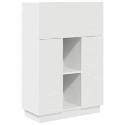 Berkfield Modern White Writing Desk White Engineered Wood Medium
