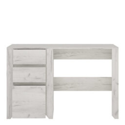 Wyld Haus Norwich Soft Grey Wood Veneer 3 Drawer Desk 1187 X 600 X 765 mm - thumbnail 5