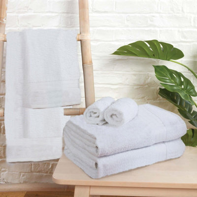 OHS 4 Pack Of 100% Cotton Bathroom Bath Towel