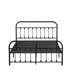 SquareBoxx Amelia Double Metal Bed Frame With Steel Slat Base, 28Cm Underbed Storage & Classic Spindle Design  Black, White, Gold Or Silver - thumbnail 5