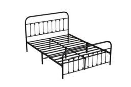 SquareBoxx Amelia Double Metal Bed Frame With Steel Slat Base, 28Cm Underbed Storage & Classic Spindle Design  Black, White, Gold Or Silver - thumbnail 3